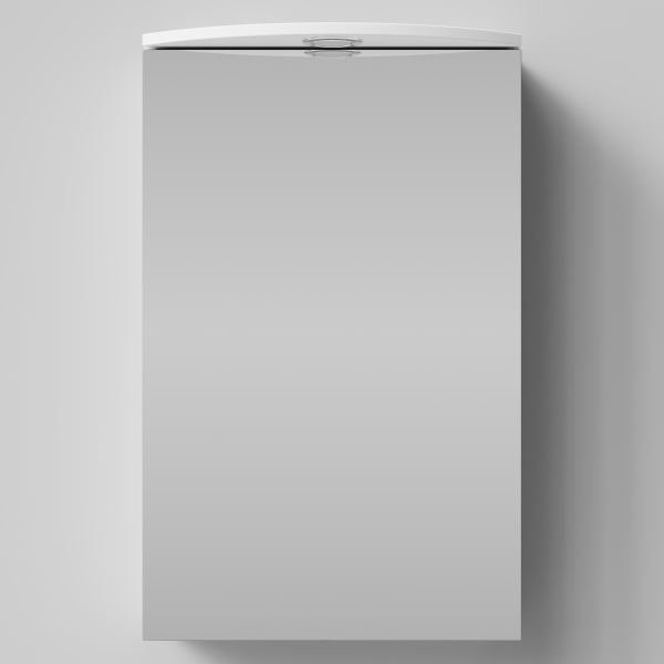 Зеркало Лира 45, белая, правая