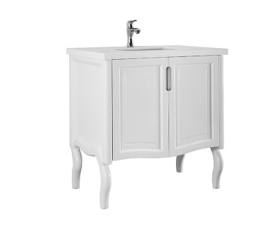 Тумба Эльвира 80 напольный, двери, белая