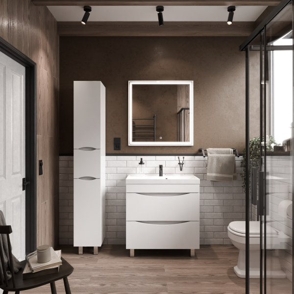 Коллекция Лайт  Напольный, Белый глянец ПВХ