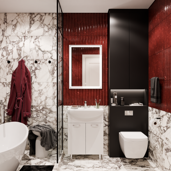 Коллекция Классик Напольный, Белый глянец ПВХ