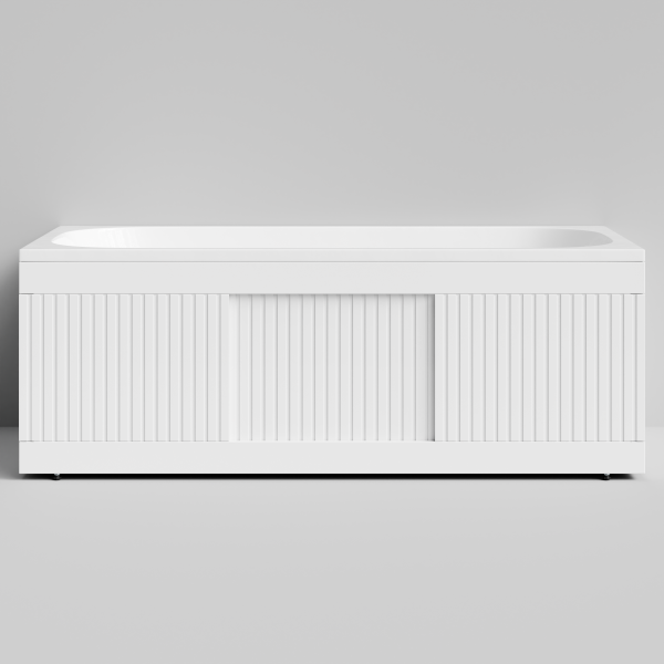 Экран-купе Тач 1500, 3 раздвижные двери, белый глянец