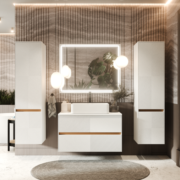 Коллекция Аурум, базовая Белая эмаль, матовая, подвесной