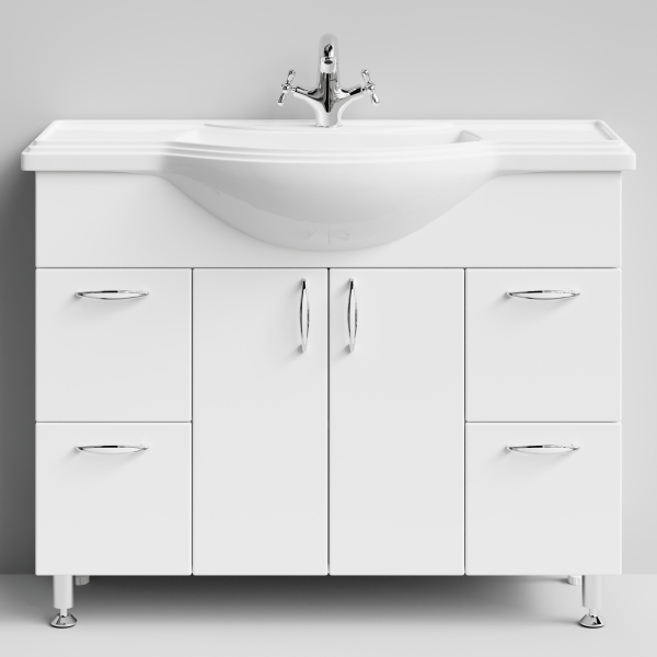 Тумба Колумбия 105 напольный, белый