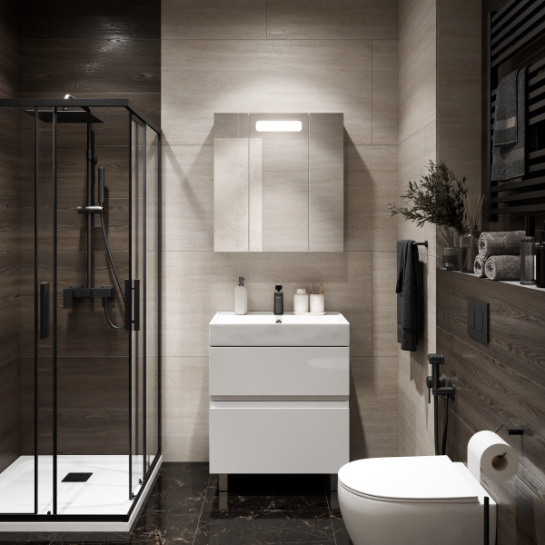 Коллекция Аббат Напольный, Белый эмаль