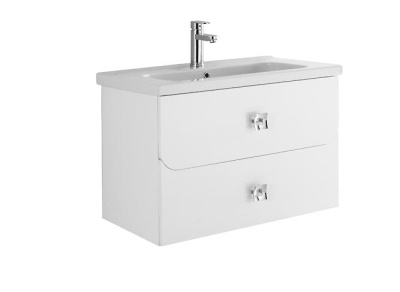 Тумба Арнелла 60 подвесной, ящики, белая