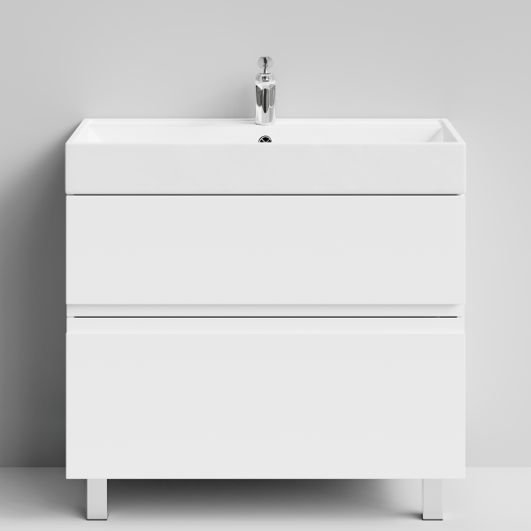 Тумба Аббат 90 напольный, белый