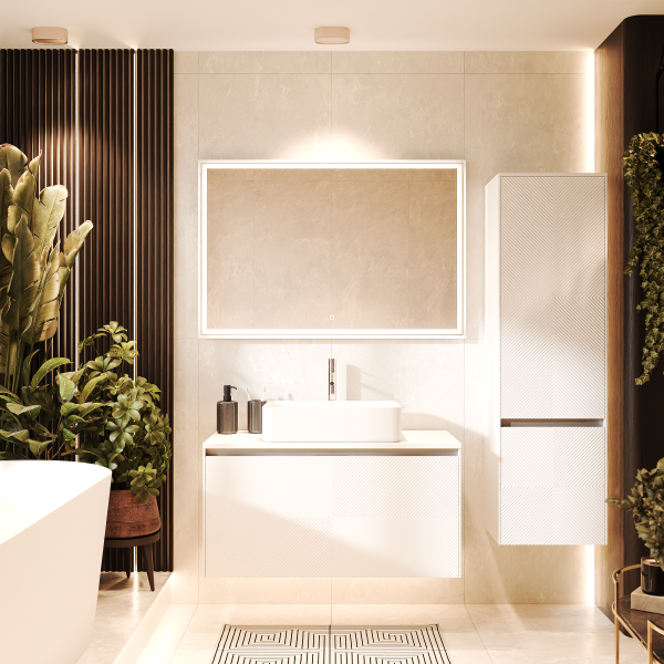 Коллекция Соло, базовая Белая эмаль, матовая, подвесной