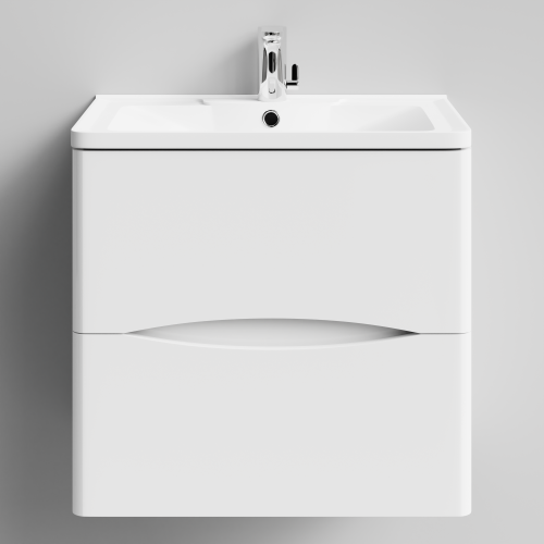 Тумба Адель 60 подвесной, белый глянец