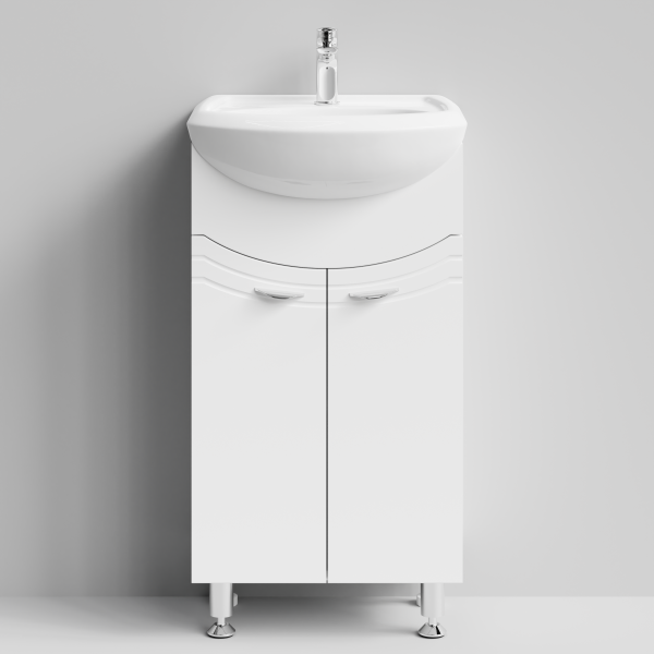 Тумба Эльба 45 напольный, Белый глянец ПВХ