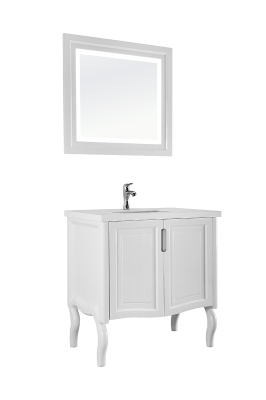 Коллекция Эльвира Напольный, 2 двери, Белый эмаль